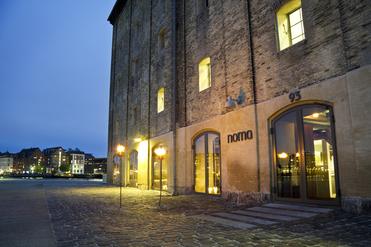 Copenhagen, Denmark - September 17, 2011: The danish gourmet restaurant Noma opened in 2003. It is situated in an old warehouse in Christianshavn, Copenhagen. In 2005 it received its first Michelin Star and the second in 2007.