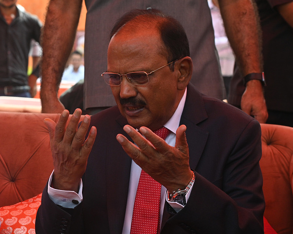 NEW DELHI, INDIA  SEPTEMBER 10: National Security Advisor Ajit Doval during a function organised to mark the 135th birth anniversary of former union minister Pandit Govind Ballabh Pant, at Pant Marg on September 10, 2022 in New Delhi, India. Pant was an Indian freedom fighter who played a key role in India's independence movement and later was a pivotal figure in the Indian Government. (Photo by Sonu Mehta/Hindustan Times via Getty Images)