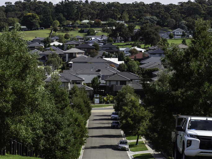 Suburban neighbourhood in Melbourne Victoria