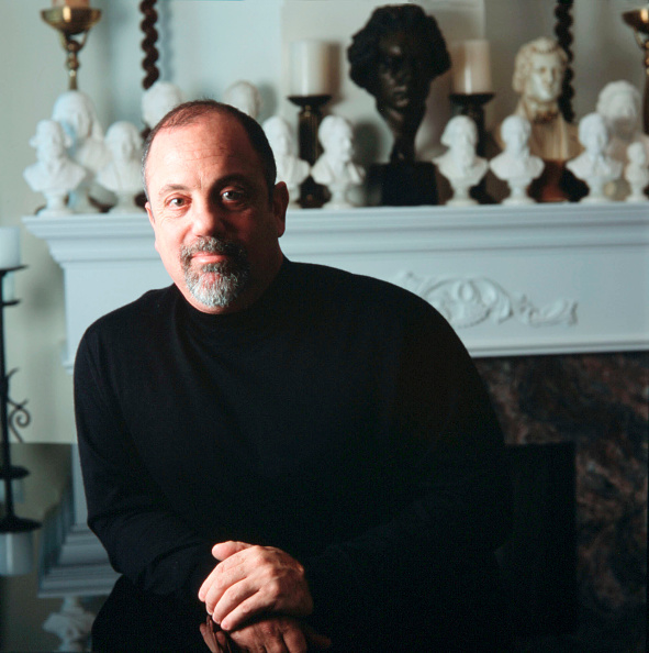 Billy Joel at his home. (Photo by James Leynse/Corbis via Getty Images)