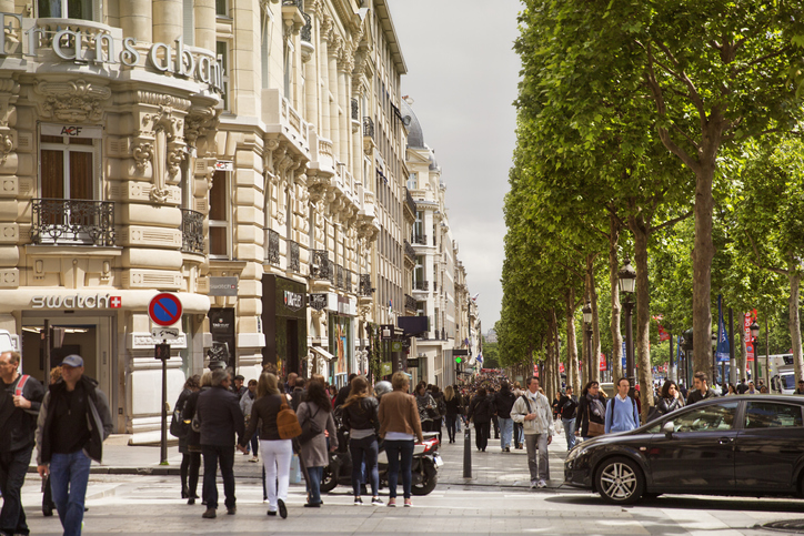 Avenue des Champs-Elysees, Paris. Image: Getty