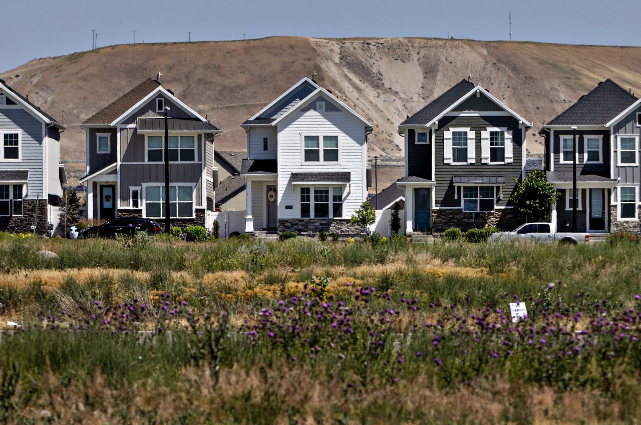 A new master-planned community in Lehi, Utah. Photographs by Kim Raff for The Wall Street Journal