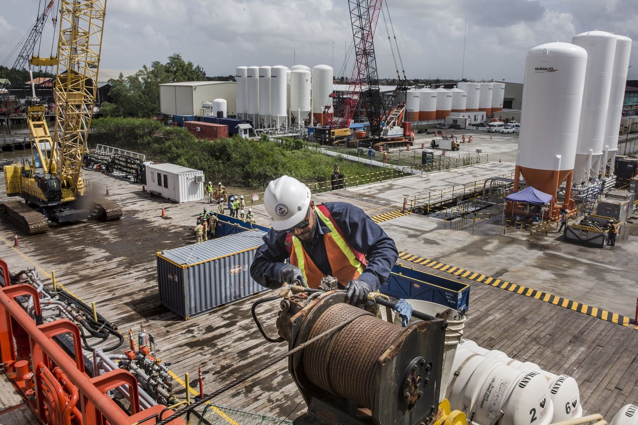 Guyana is reaping a windfall from oil discoveries off its coast that are now being pumped by Exxon Mobil and Hess. PHOTO: OSCAR B. CASTILLO FOR THE WALL STREET JOURNAL