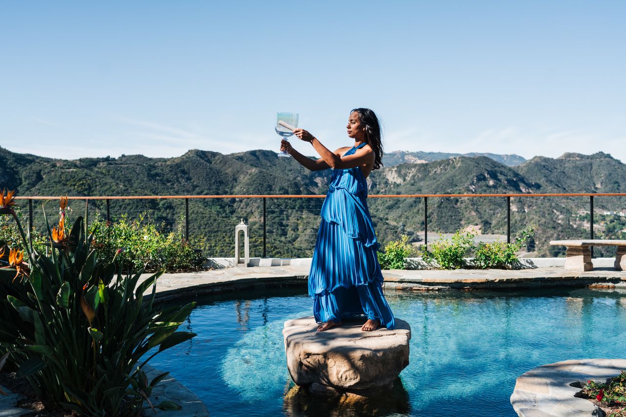 Brooke Lichtenstein performs a property clearing, healing and blessing ritual in her backyard in Los Angeles’s Pacific Palisades neighborhood. VIDEO: TEAL THOMSEN FOR THE WALL STREET JOURNAL