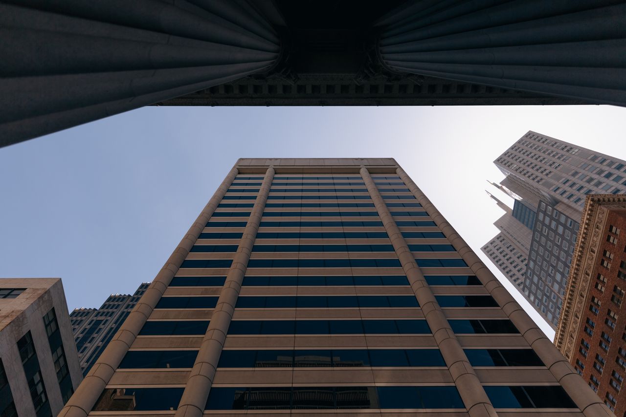  The office vacancy rate could be pushed higher because nearly half of office leases signed before the pandemic haven’t expired. PHOTO: SHELBY KNOWLES FOR THE WALL STREET JOURNAL