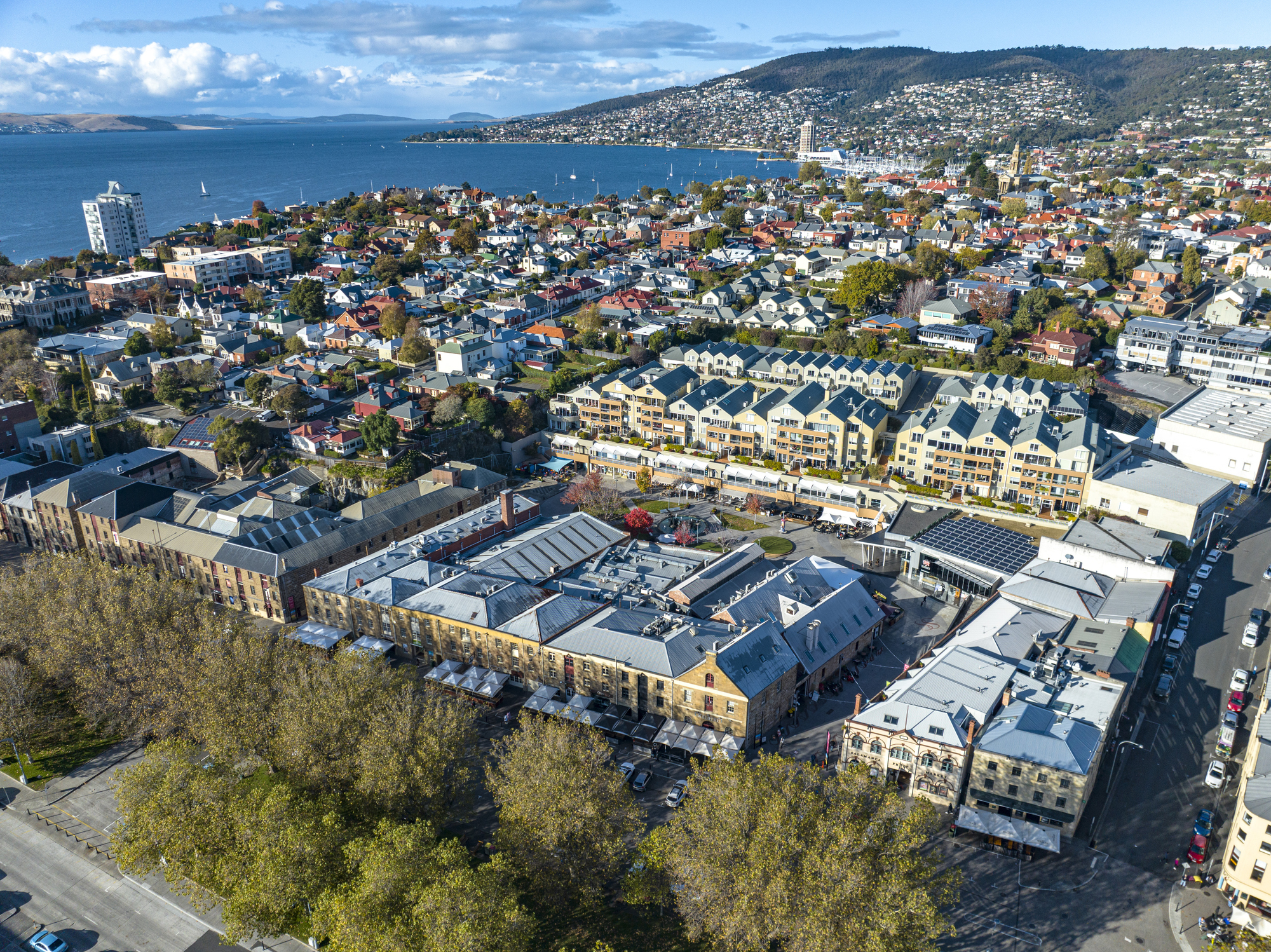 Hobart's Battery Point recorded the second highest number of 'green' listings in FY23, with 90.9 percent of properties for sale advertising their environmentally friendly features. Credit:	AngryBird/Getty Images