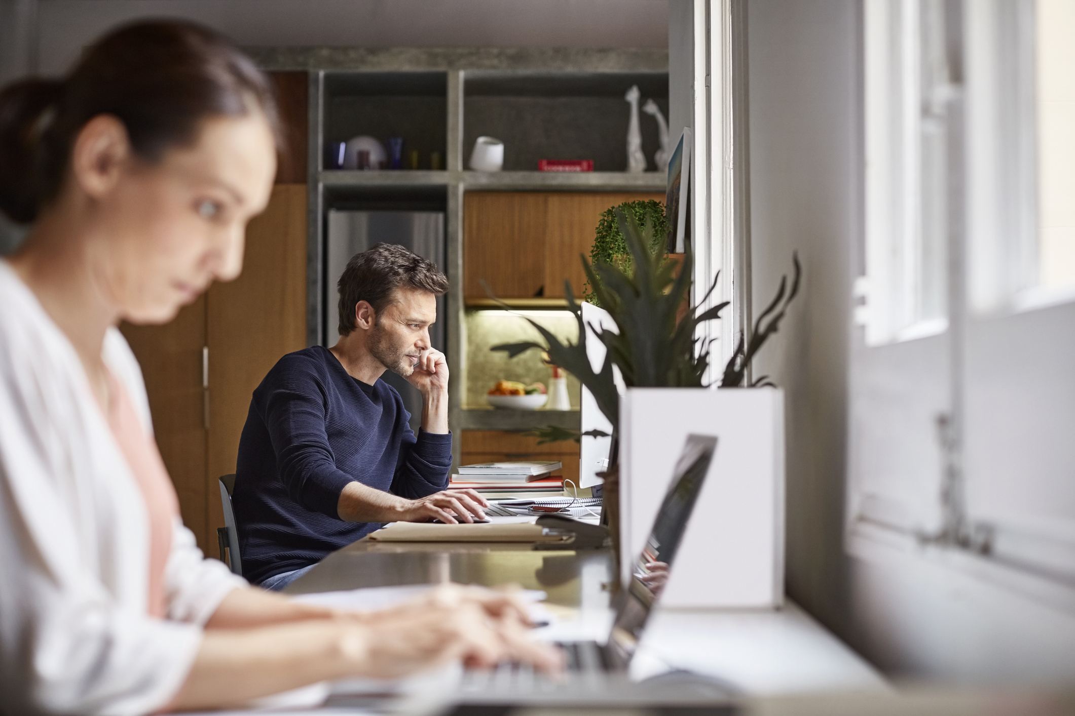 Couples working from home have often had greater access to each other's information. Some have been unable to resist turning it to their advantage. Credit:	Morsa Images/Getty