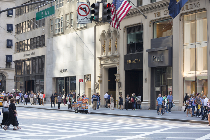 Luxury brands like Prada in New York are buying out their landlords.  Credit:	carterdayne/Getty Images