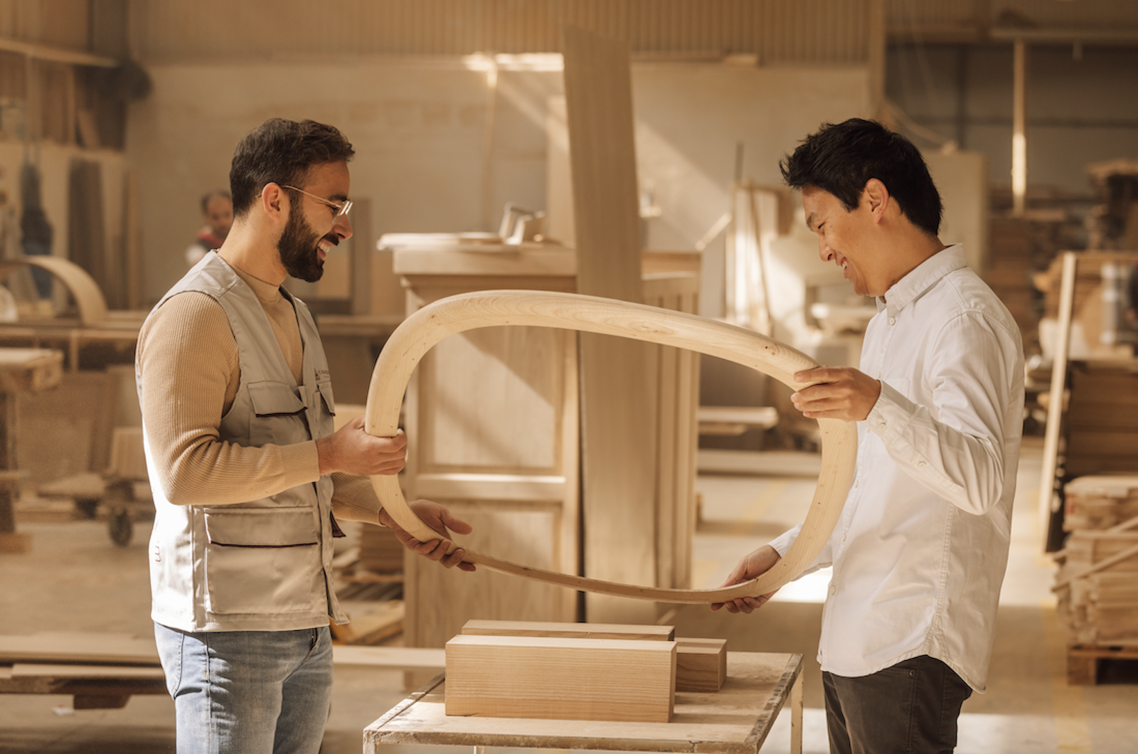 Designer Gabriel Tan (right) moved his family to Porto to work with local artisans and be closer to European design centres.