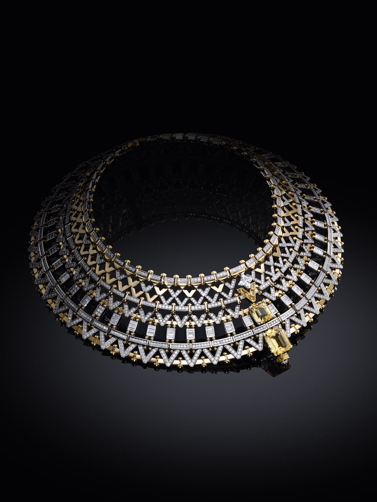 Louis Vuitton’s passion for travel is explored in the Vision necklace,
Courtesy of Louis Vuitton
