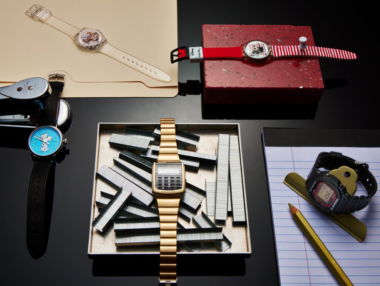 The sorts of fun, kitschy watches beloved by men in finance.